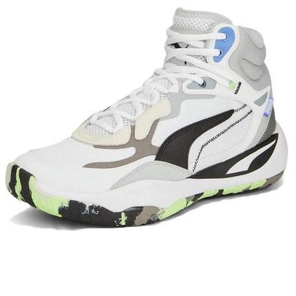 Zapatillas de Baloncesto para Adultos Puma Playmaker Pro Mid Blanco
