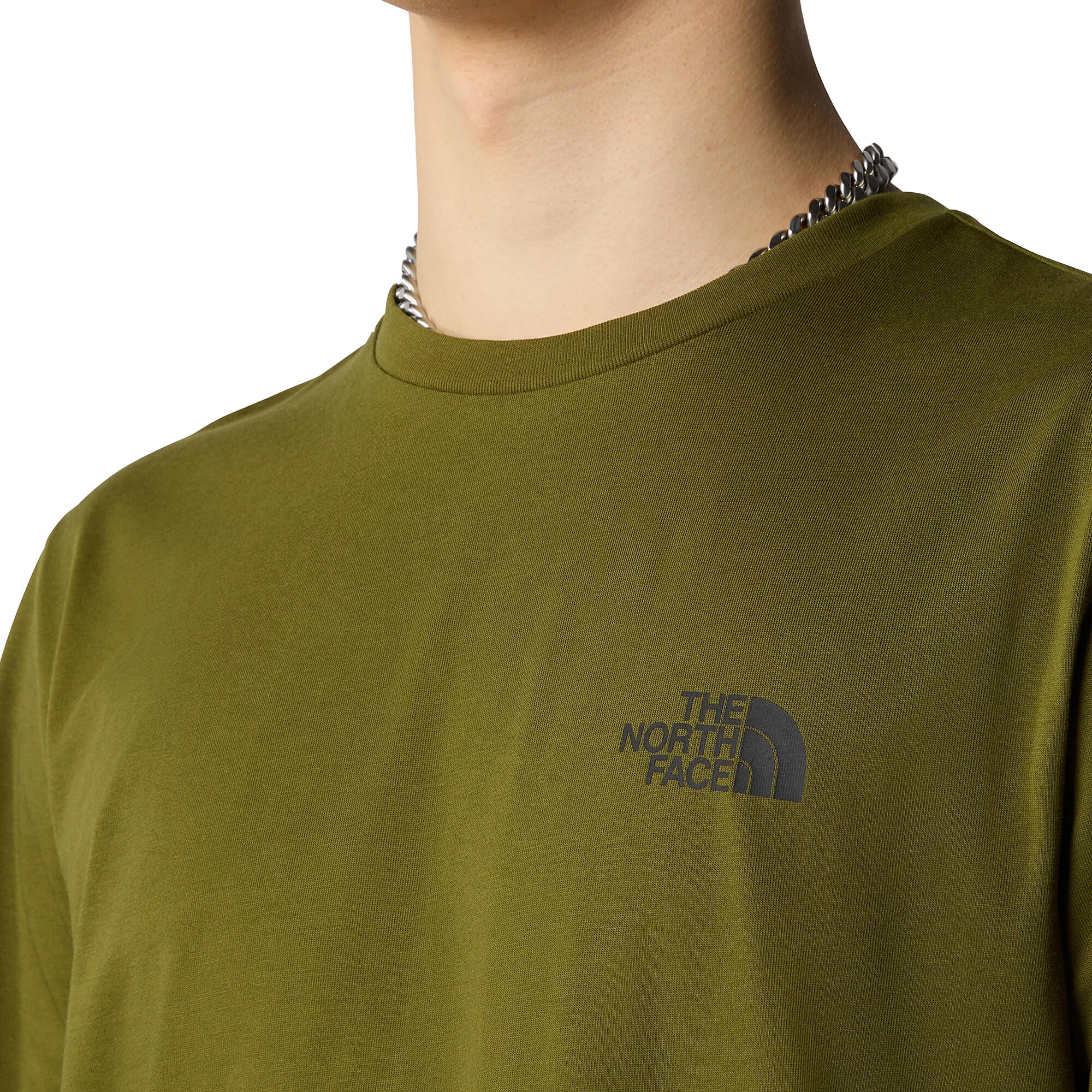 T-shirt Simple Dome Groen - NF0A87NGPIB 3/4