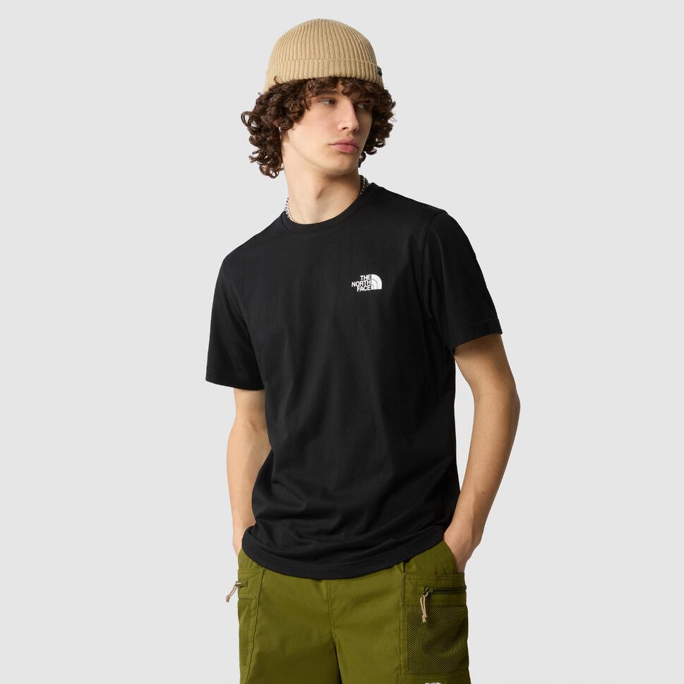 T-Shirt Simple Dome Rozmiar L Czarny - NF0A87NGJK3