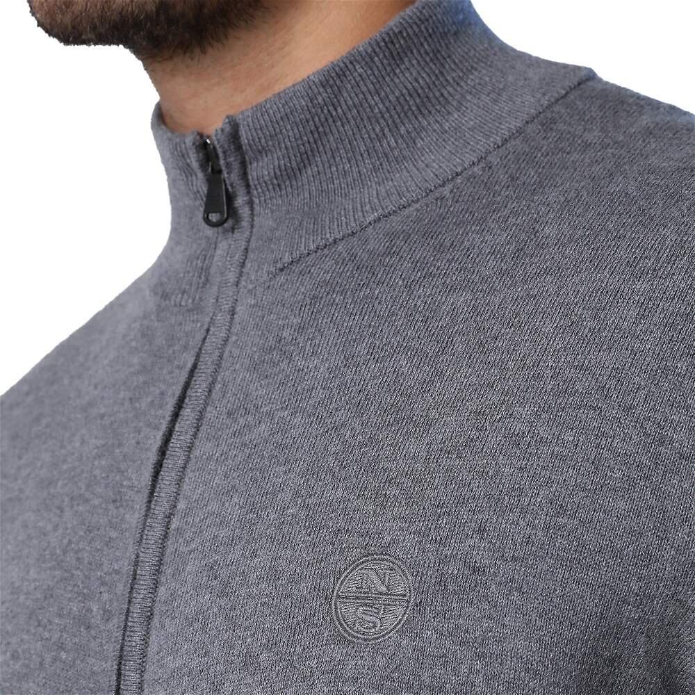 Sweter z Zamkiem 12Gg Rozmiar XXL Szary - 699503-0928 2/4