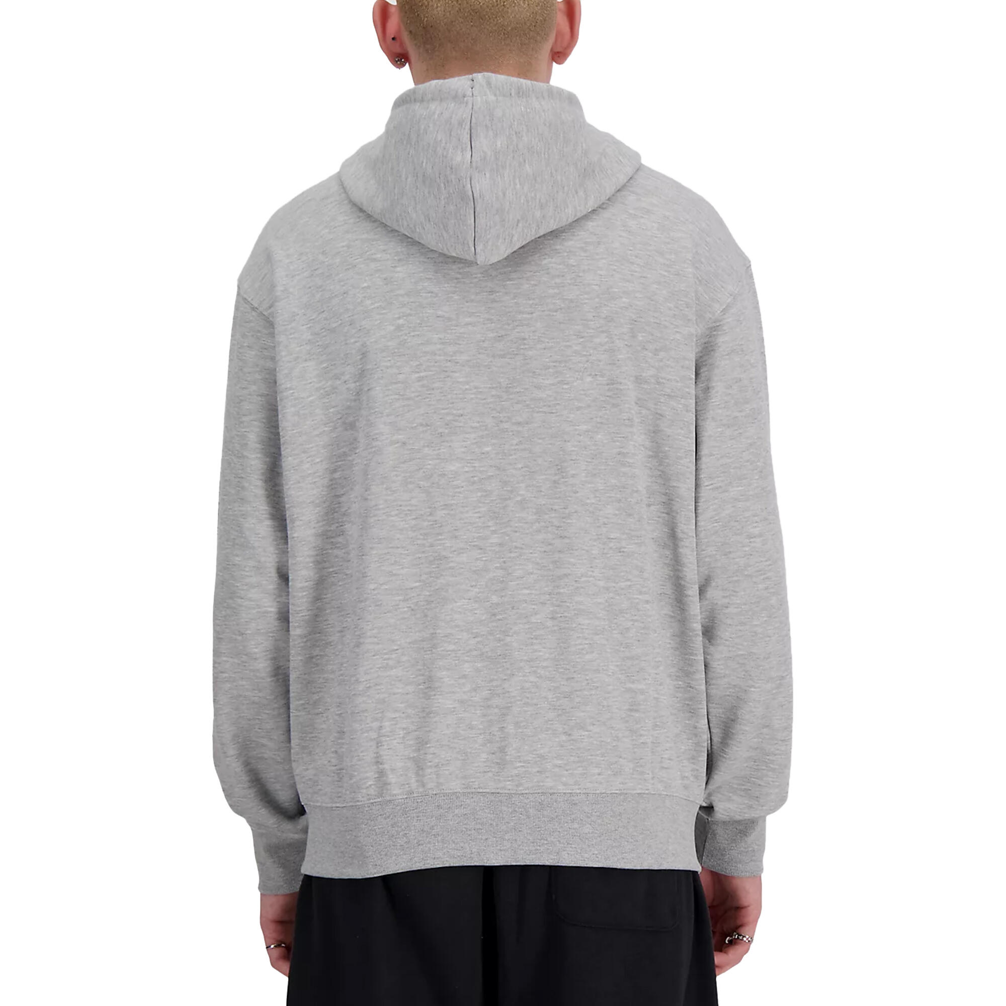 Sudadera Con Capucha y Cremallera Integral Stacked Logo Talla L Gris - MJ41501AG 3/4
