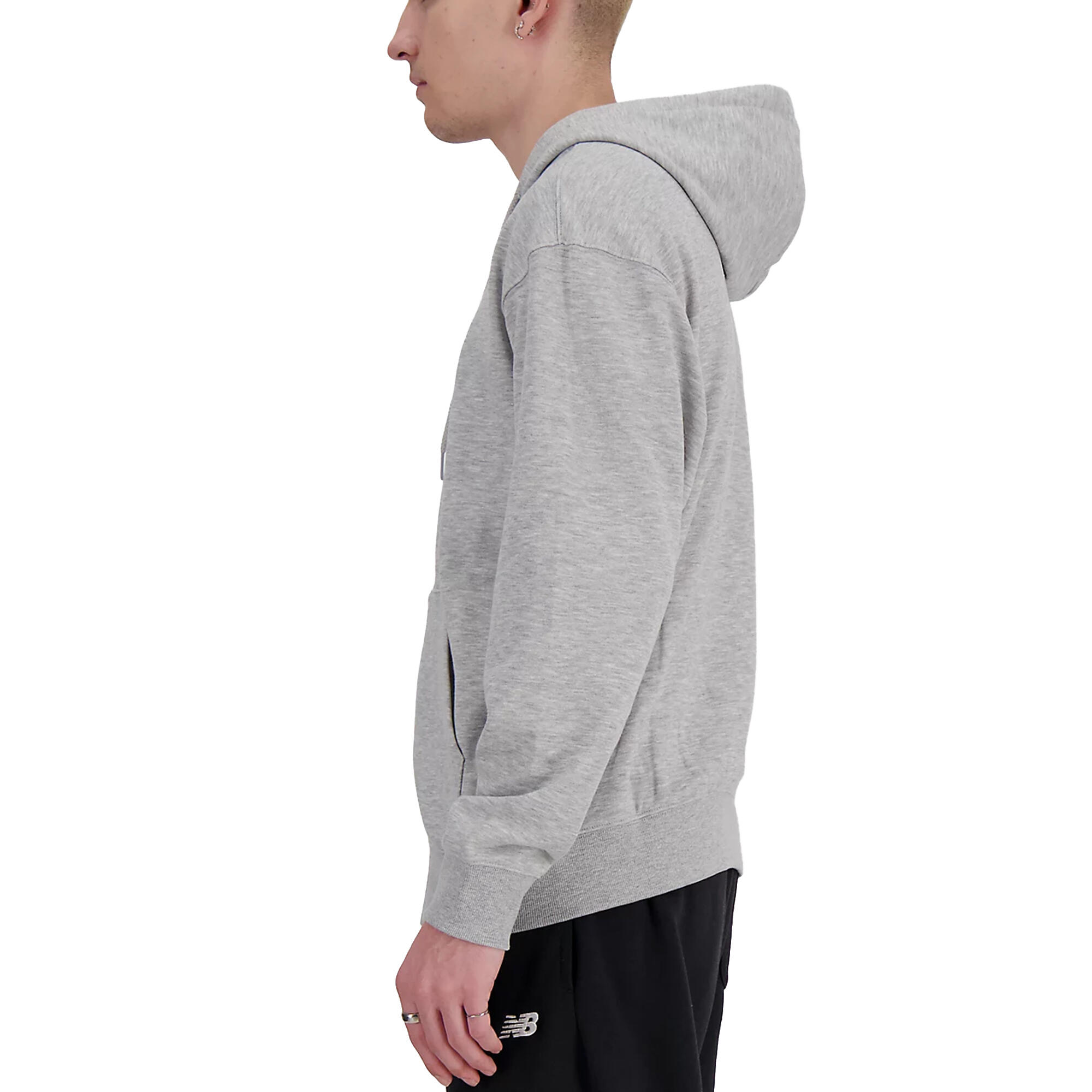 Sudadera Con Capucha y Cremallera Integral Stacked Logo Talla L Gris - MJ41501AG 2/4