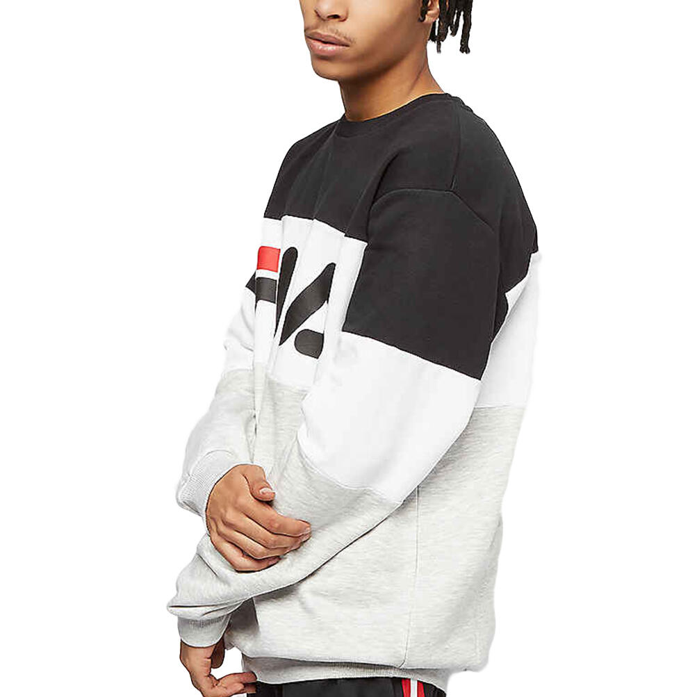Sweat Fila Men Straight Blocked Crew - Homme 3/4