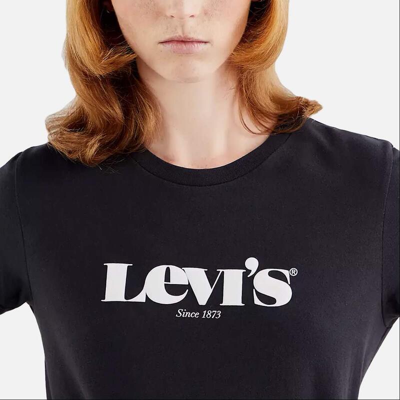 Női rövid ujjú póló, Levi's The Perfect Tee, fekete