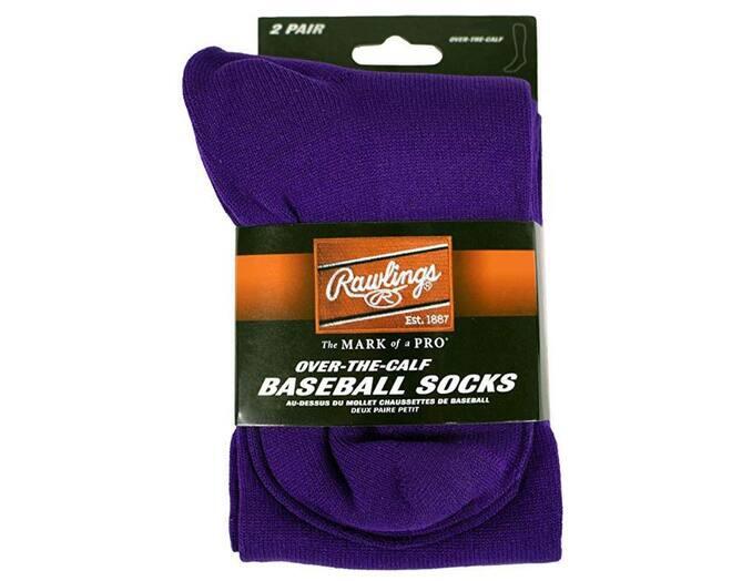 RAWLINGS Rawlings Honkbalsokken (2 paar) S Paars