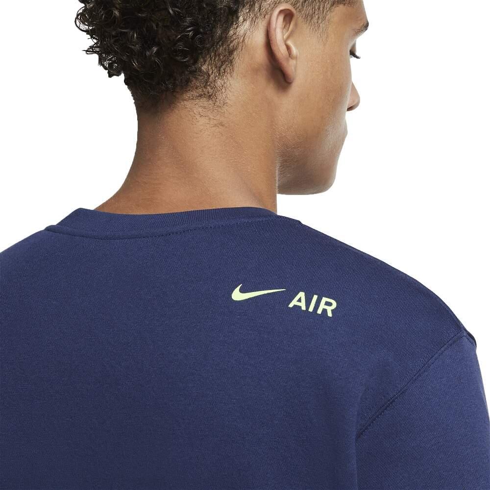 Felpa Nike da Uomo Girocollo Air Blu - Taglia XS - Codice DD9699-410 4/4