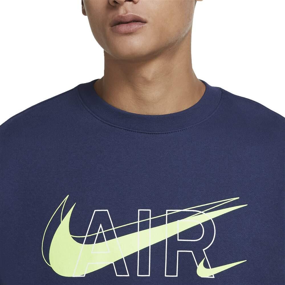 Felpa Nike da Uomo Girocollo Air Blu - Taglia XS - Codice DD9699-410 3/4