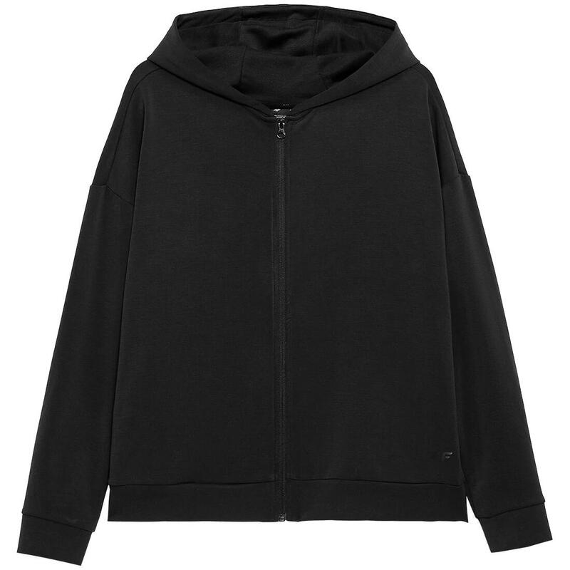 Női pulóver, 4F Women's Hoodie, fekete