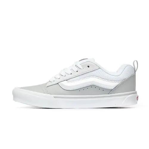 Vans Knu Skool Leren Wit/Rood 3/5