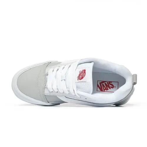 Vans Knu Skool Leren Wit/Rood 4/5