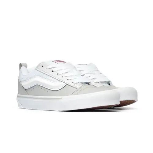 Vans Knu Skool Leren Wit/Rood 2/5