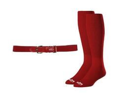 Ceinture et chaussettes Rawlings Baseball Combo M Scarlet