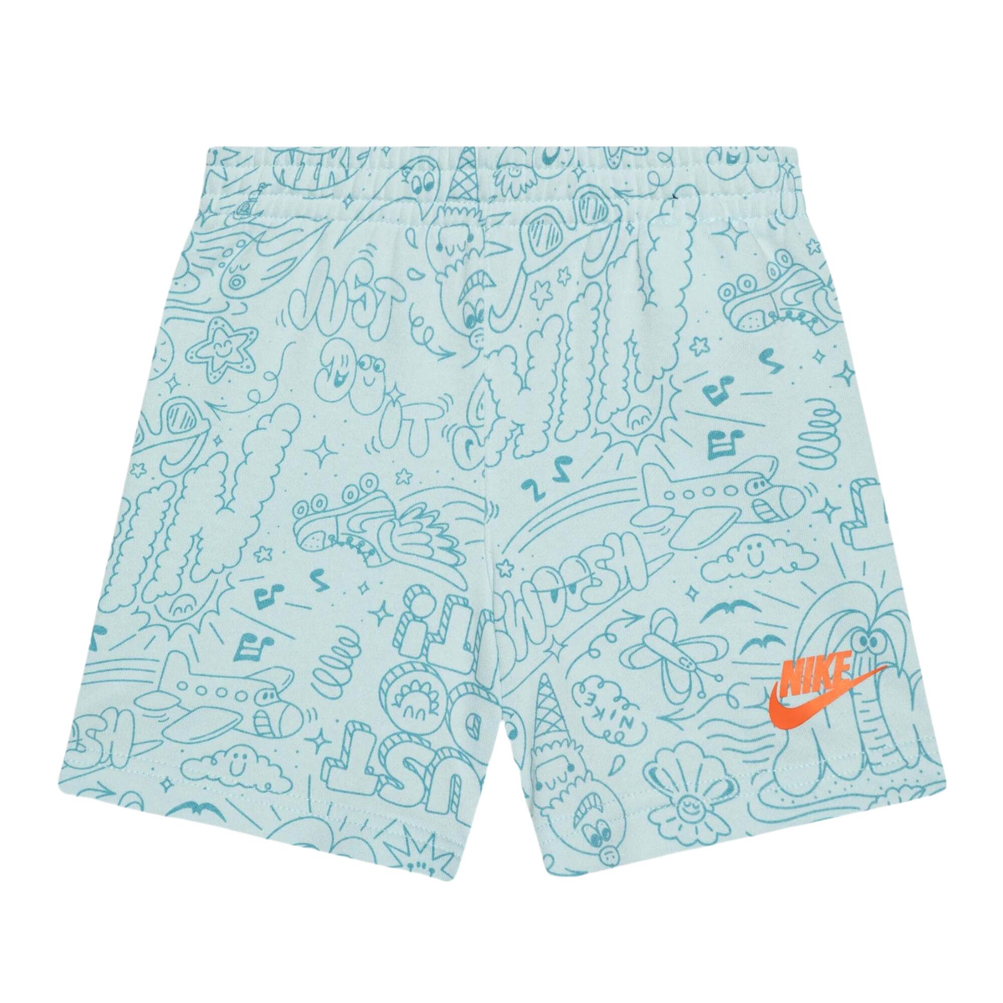 T-shirt en shorts set Graphic Cyoa Blauw - 66M016-G25 3/4