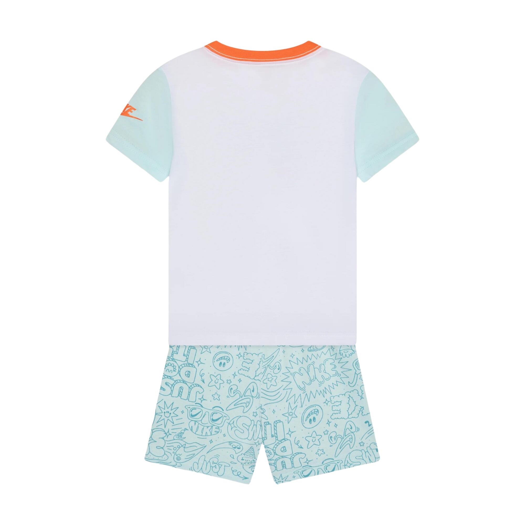 T-shirt en shorts set Graphic Cyoa Blauw - 66M016-G25 2/4