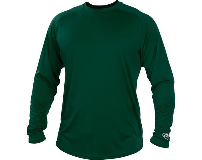 RAWLINGS Manga comprida Rawlings LSRT Crew Neck XXL Verde Escuro