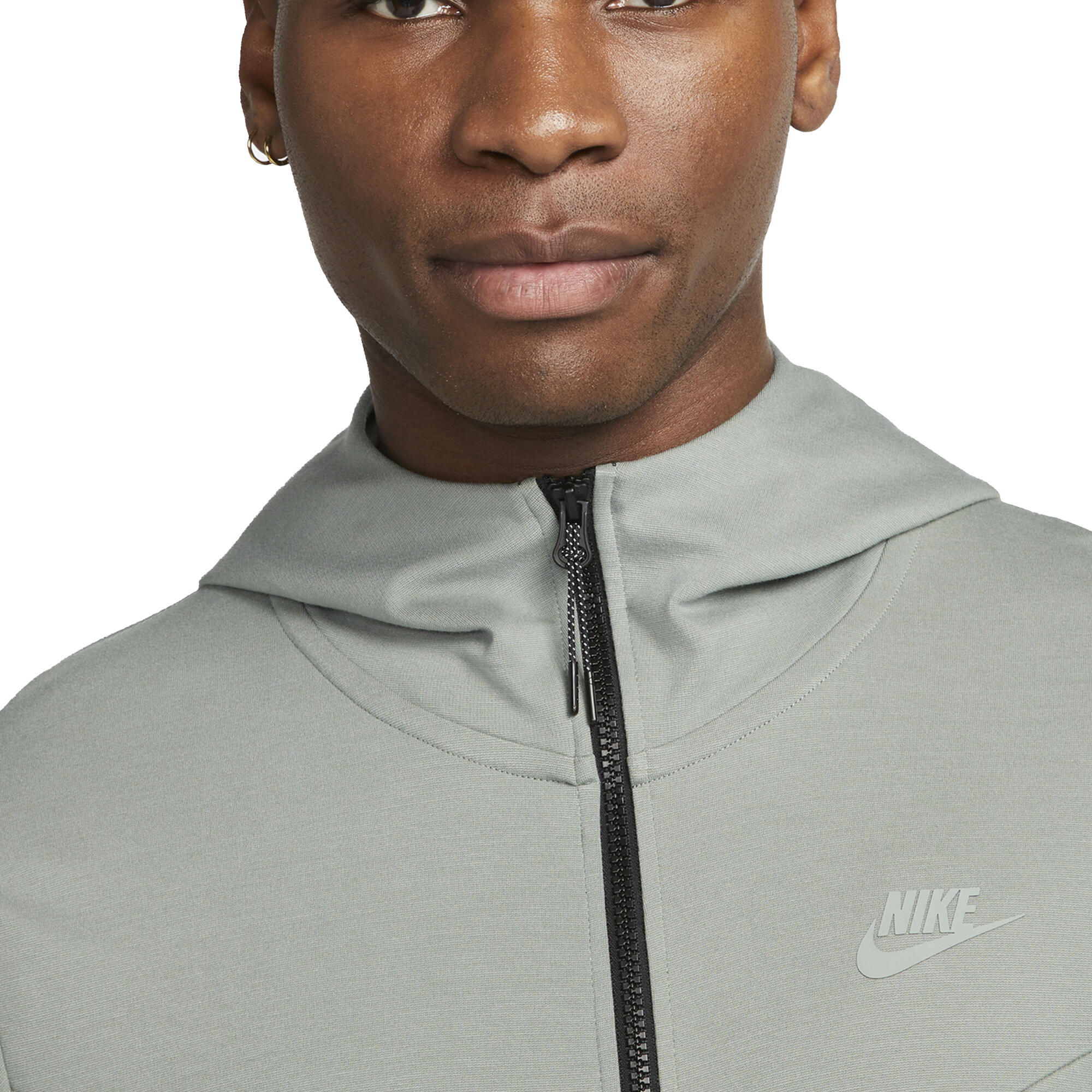 Sweat à Capuche et Zip Tech Fleece Lightweight Vert - DX0822-330 3/5