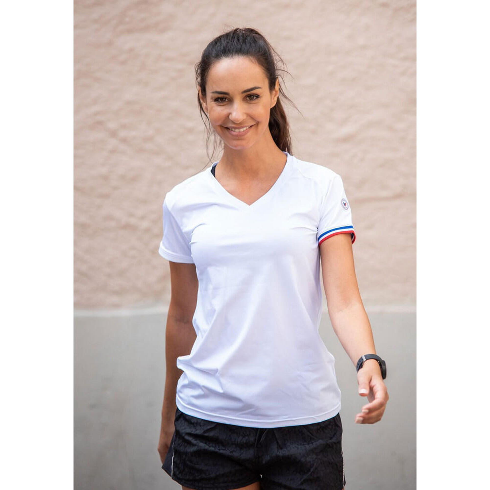 Tee Shirts Col V Femme Decathlon