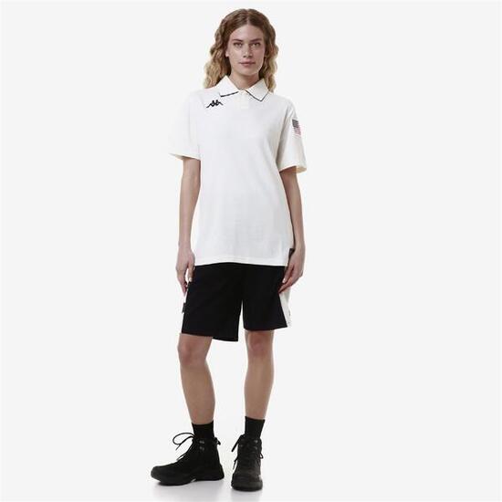 Polo pour homme / femme blanc pour ski
