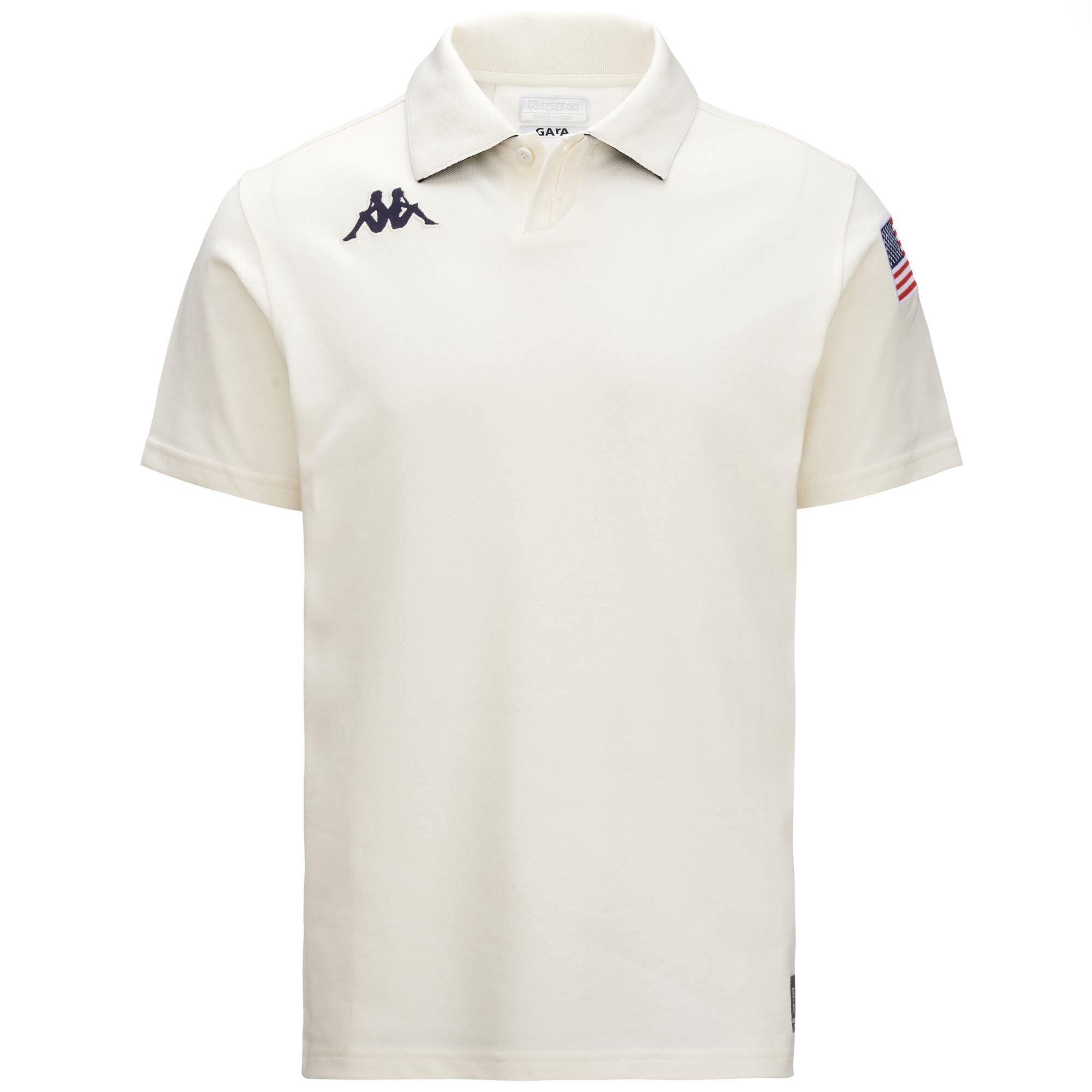 Polo da uomo donna in cotone bianco da sci 2/7