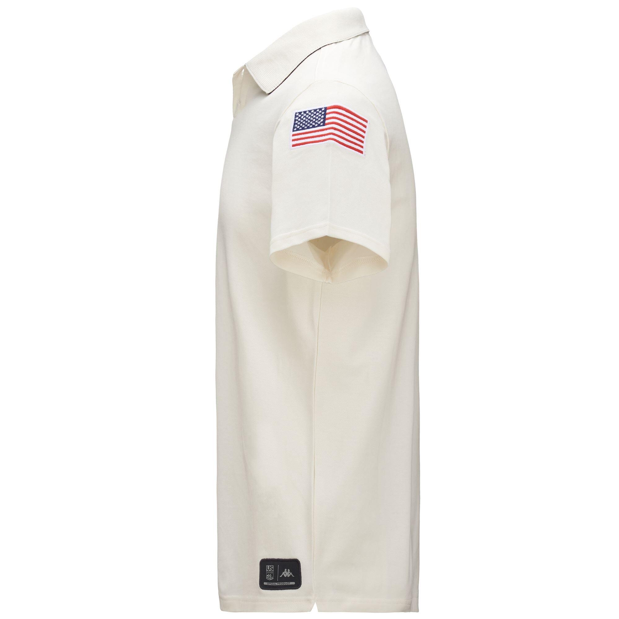 Polo da uomo donna in cotone bianco da sci 3/7