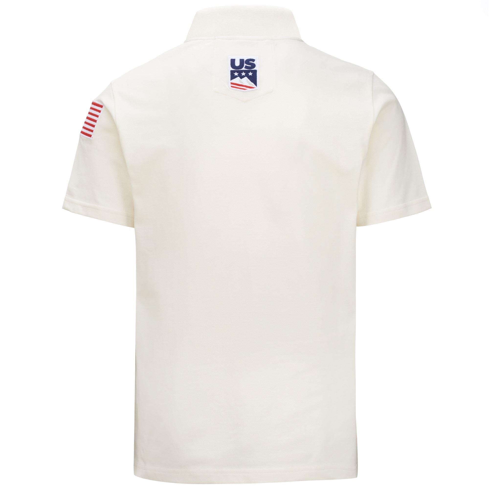 Polo da uomo donna in cotone bianco da sci 4/7