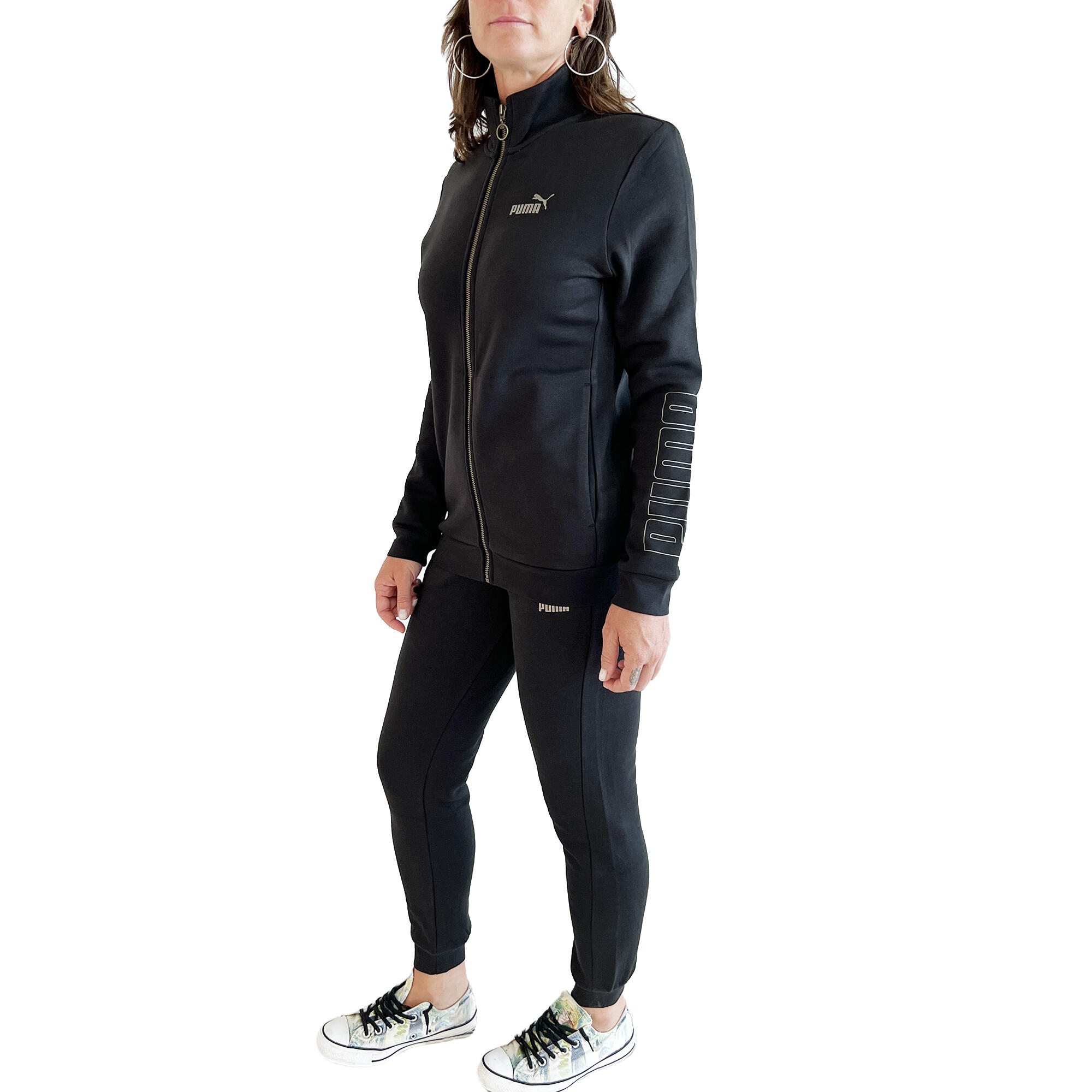 Tuta PUMA Donna Bronze Full-Zip - Completa Nera Elegante 2/6