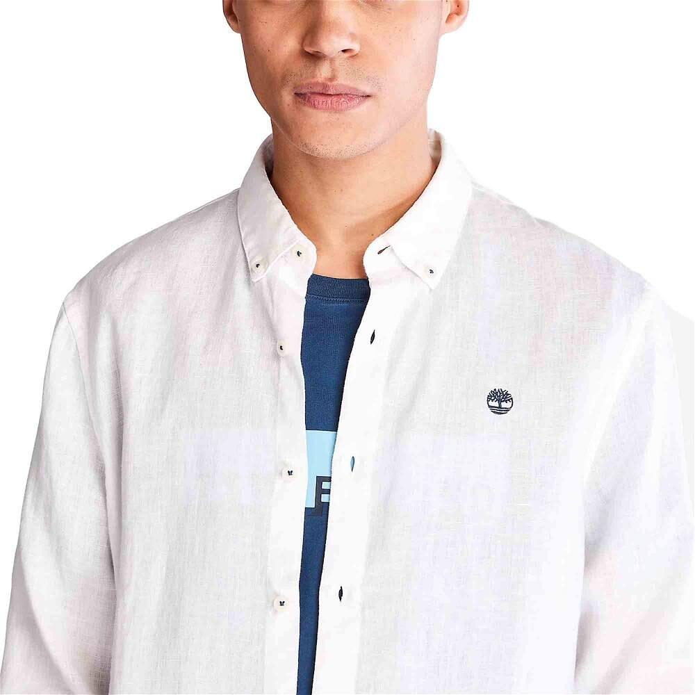 Chemise à manches longues Mill River Slim Fit Blanc - TB0A2DC3100 5/5