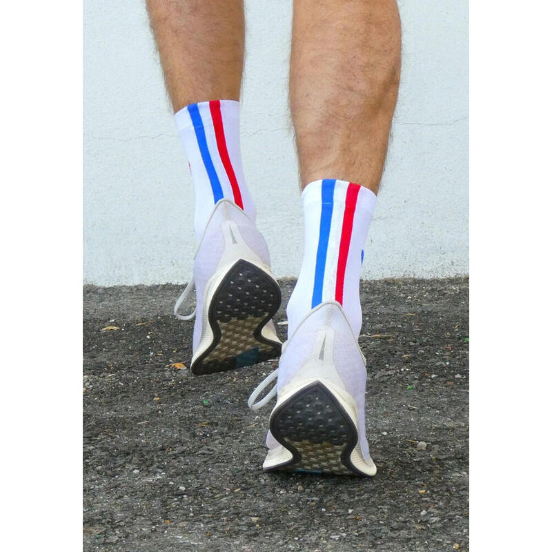 Chaussettes Les tricolores Blanches