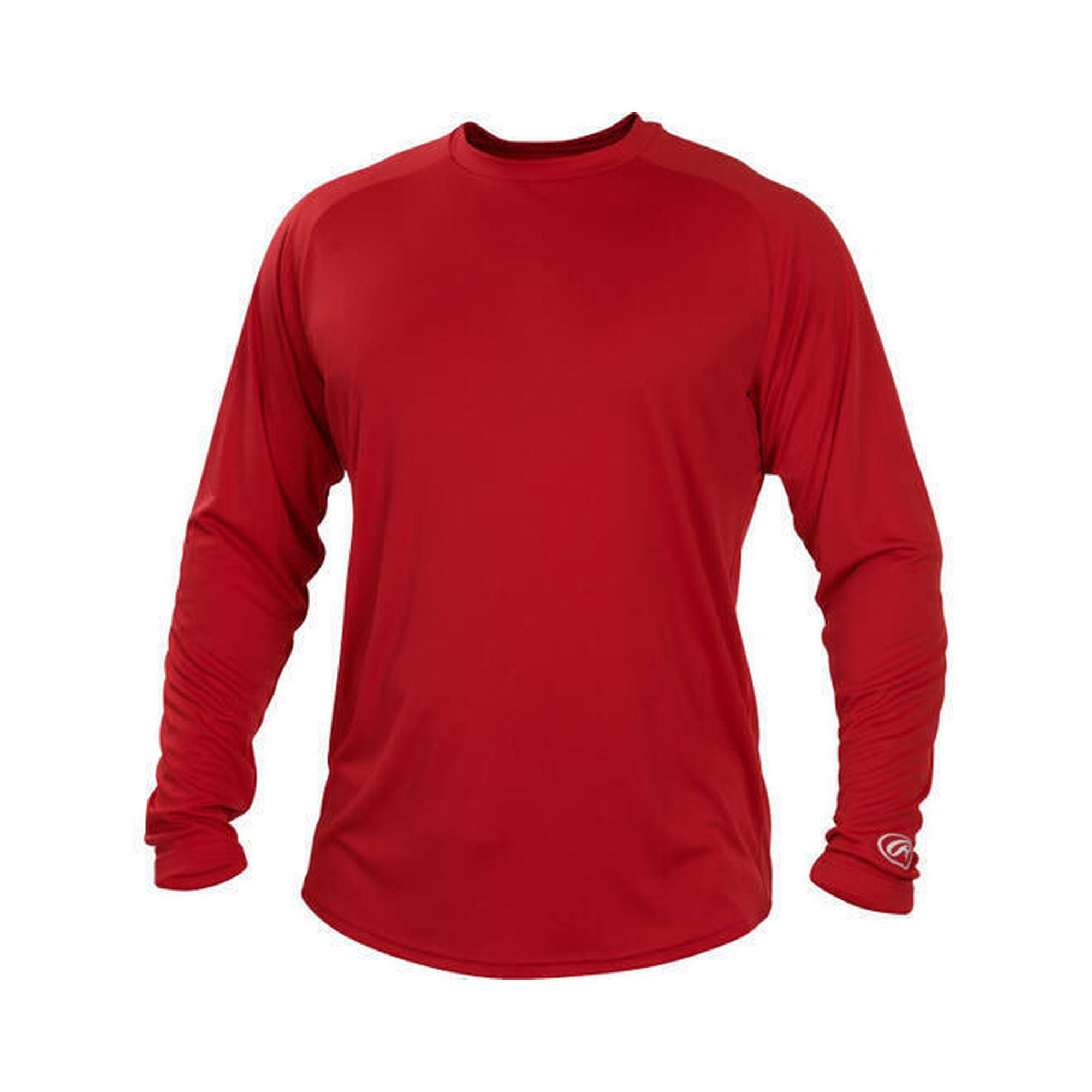 Rawlings - Rawlings Lsrt Crew Neck Long Sleeve Xxl Scarlet (écarlate) - Surchemise - Multicolore|noir|rouge - 52 2xl - Decathlon