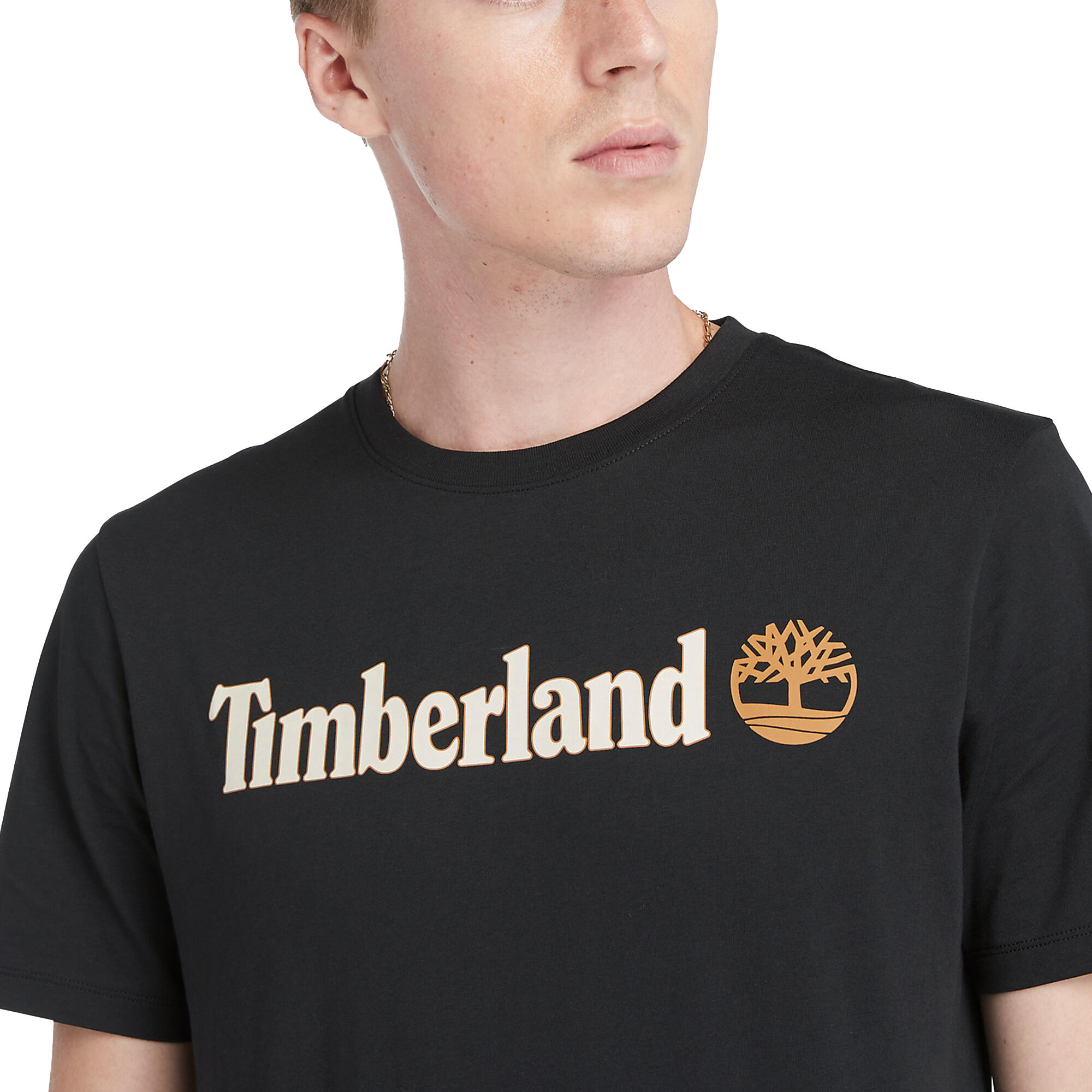 T-shirt Kennebec River Linear Logo Zwart - TB0A5UPQ001 2/3