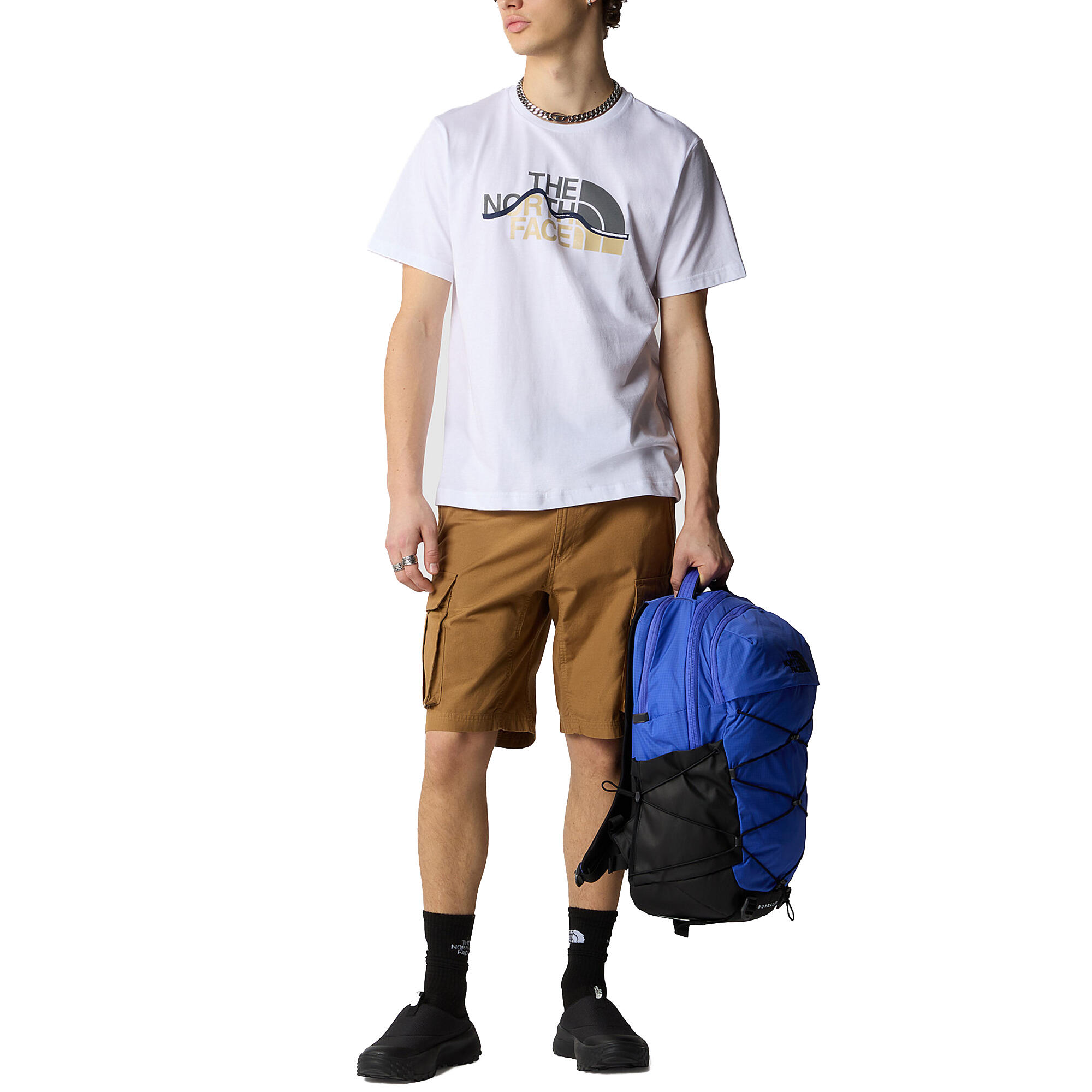 T-shirt Mountain Line Wit - NF0A87NTFN4 4/4