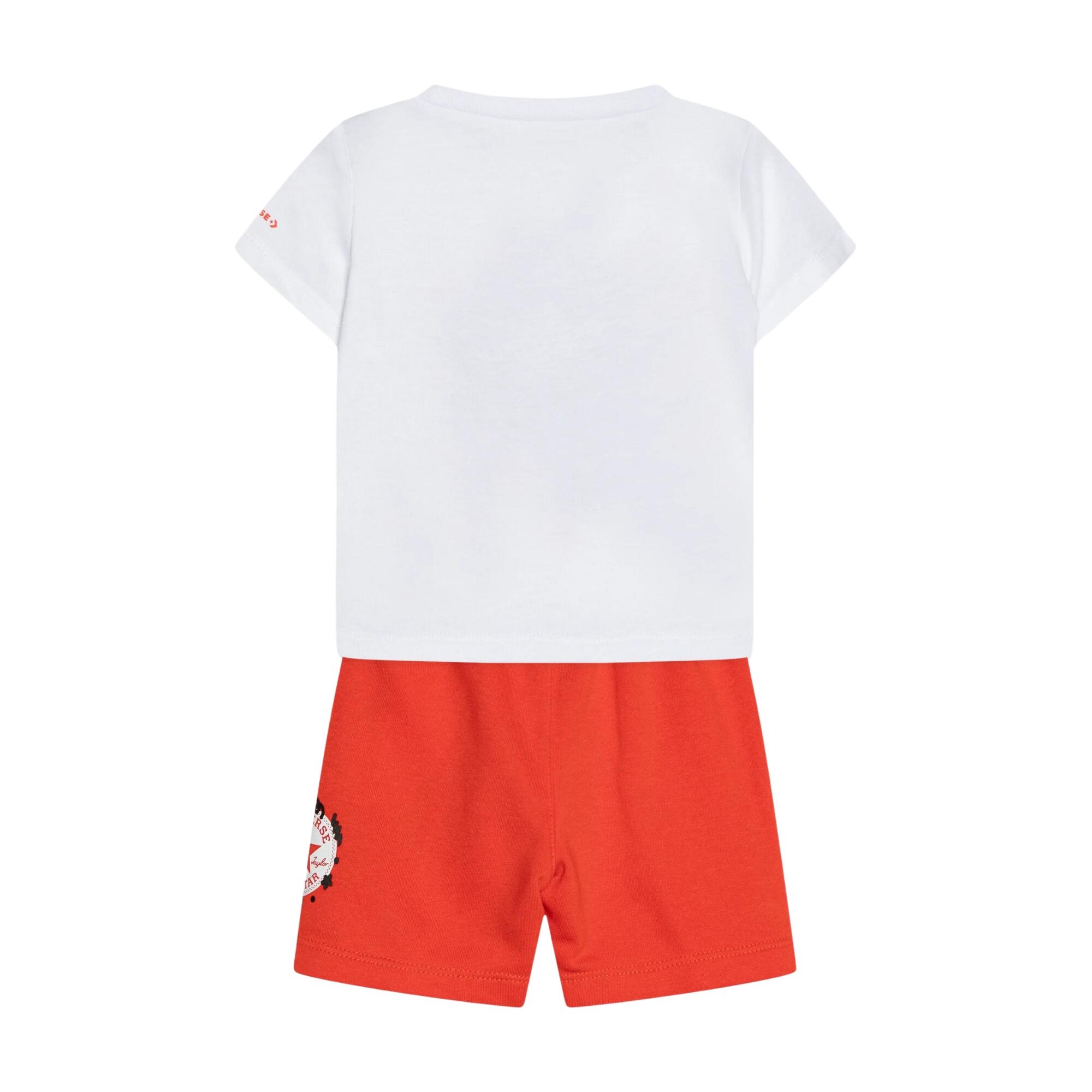 Ensemble T-shirt et shorts Squiggle Patch Blanc - 8CF303-R93 2/4