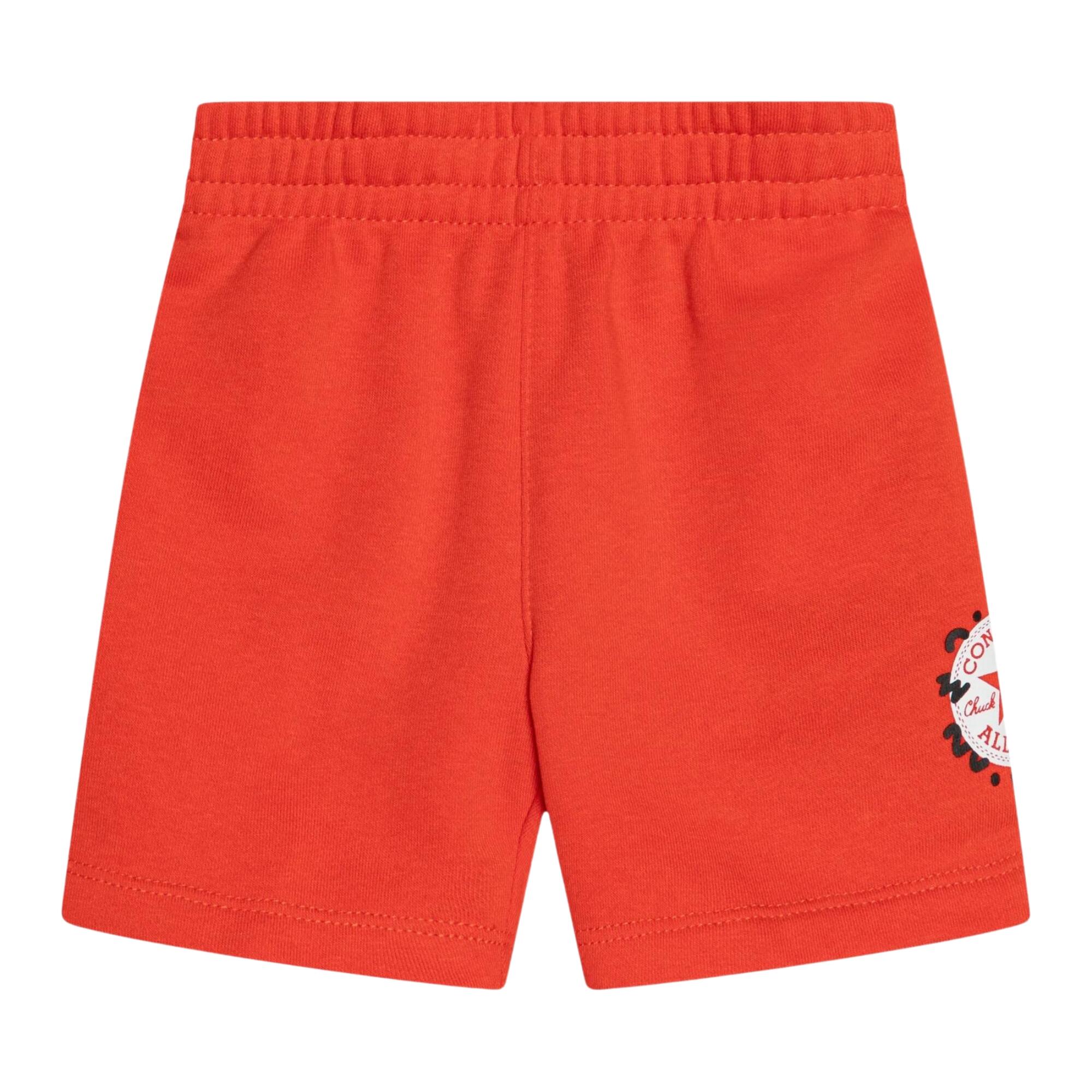 Ensemble T-shirt et shorts Squiggle Patch Blanc - 8CF303-R93 3/4