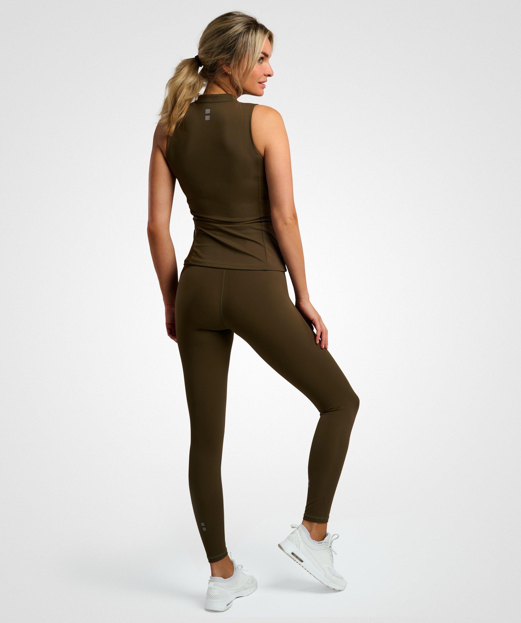 Smart Legging de Tennis/Padel Femme Olive 3/3