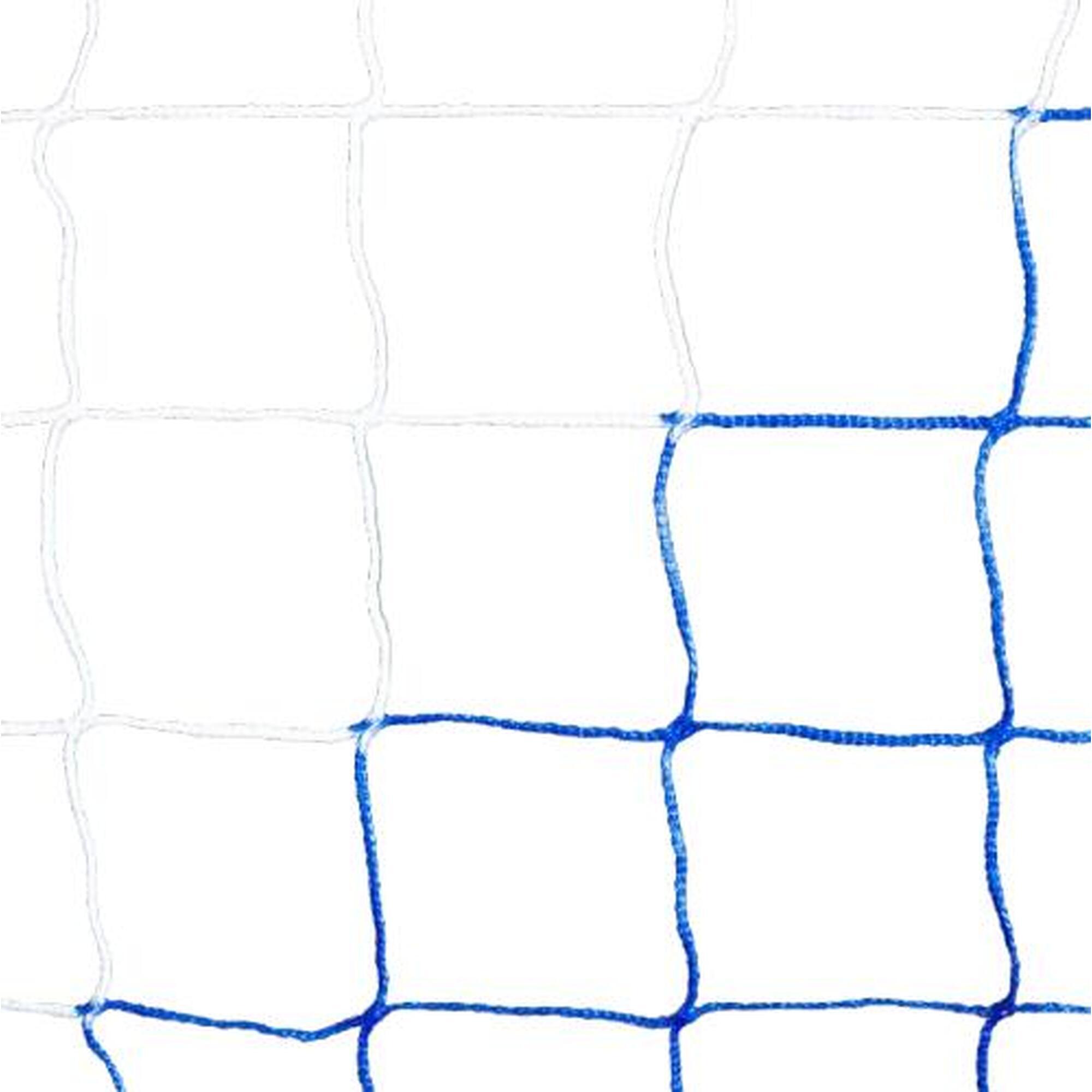 Voetbalnet 5m x 2m blauw/wit