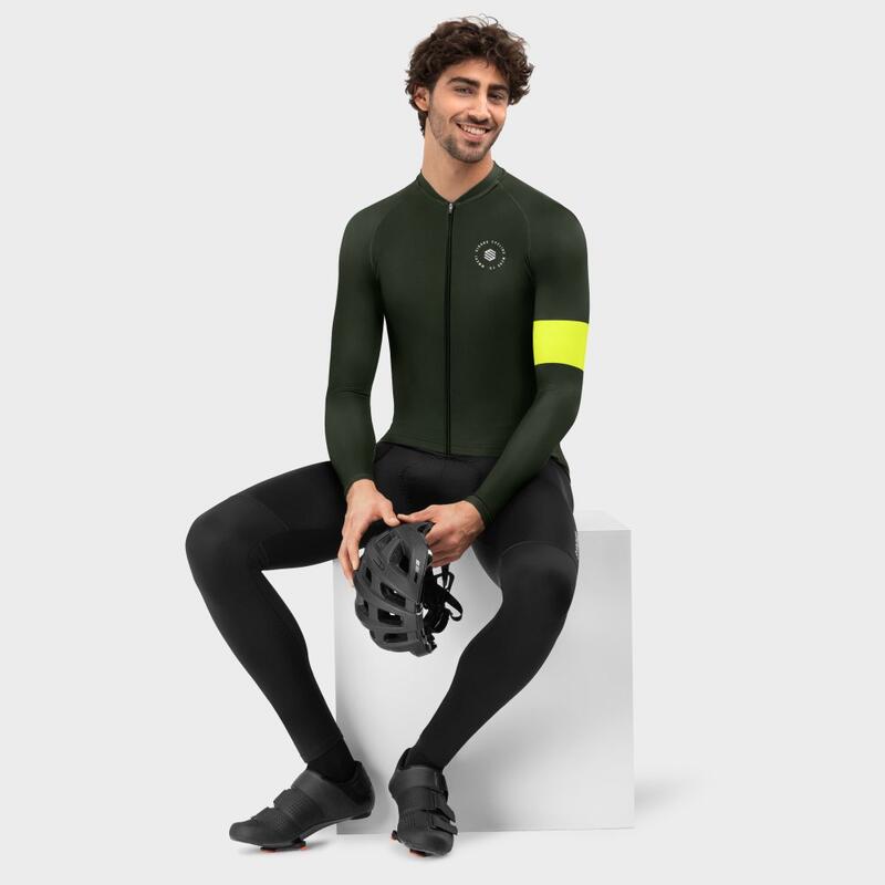 Herren Radsport langärmeliges radtrikot für M2 Sage SIROKO Khaki