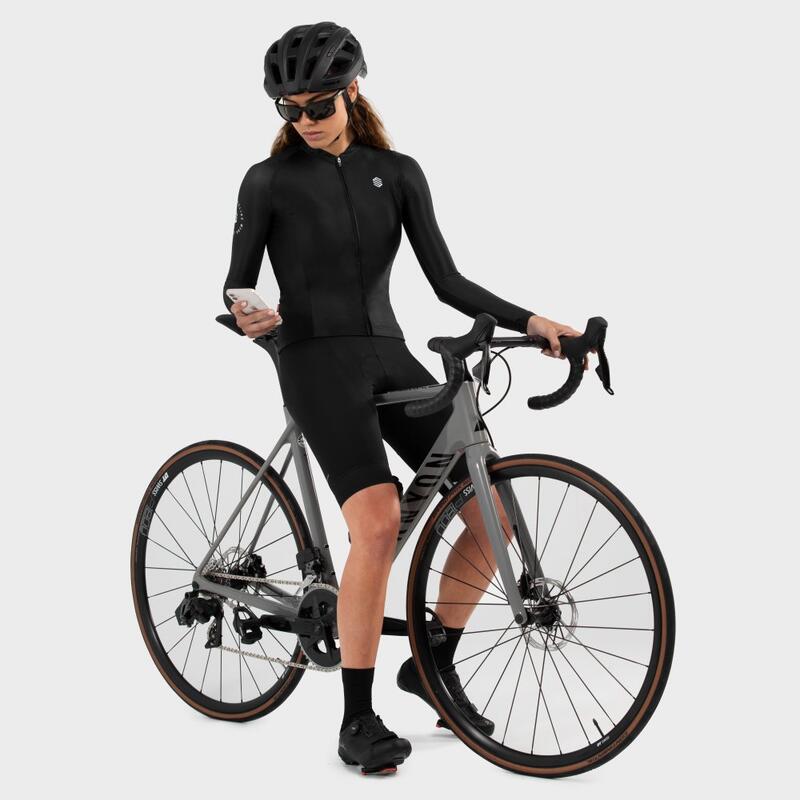 Maglia da ciclismo a maniche lunghe donna M2 Eclipse SIROKO Nero