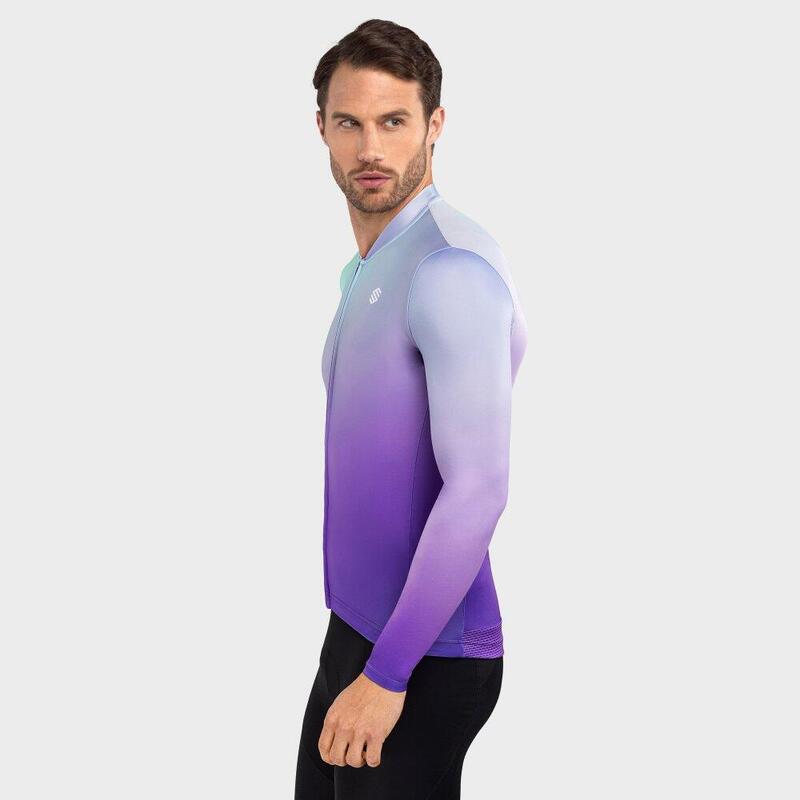 Maillot vélo manches longues homme Cyclisme M2 Atlas Violet