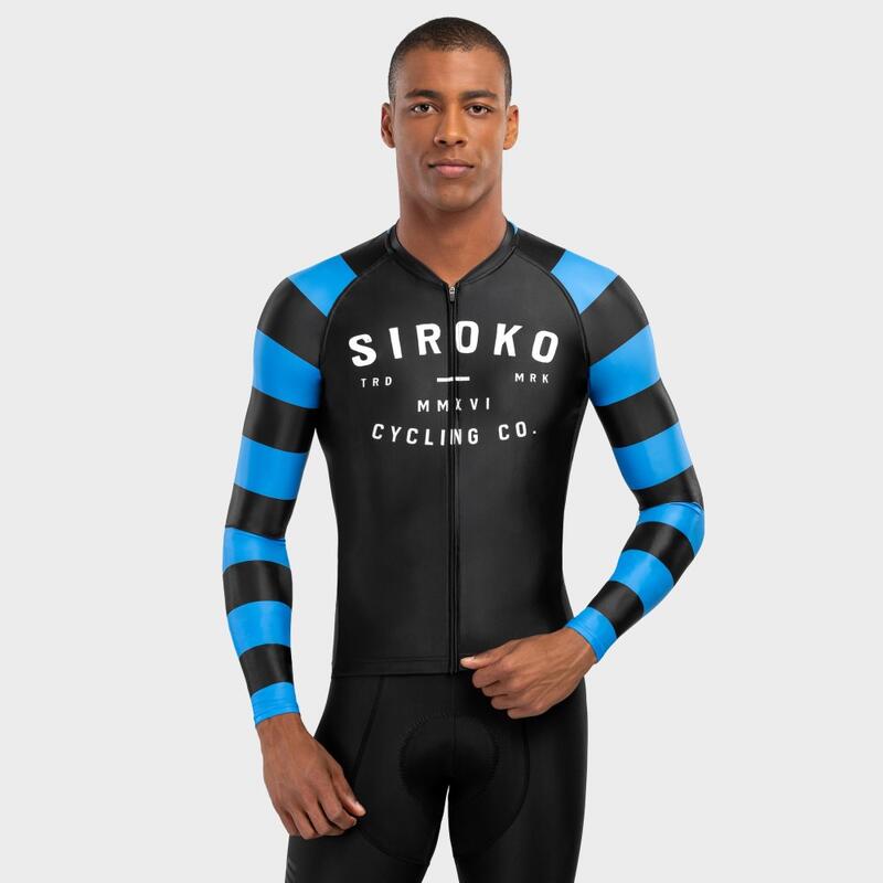 Herren Radsport langärmeliges radtrikot für M2 Legend SIROKO Schwarz