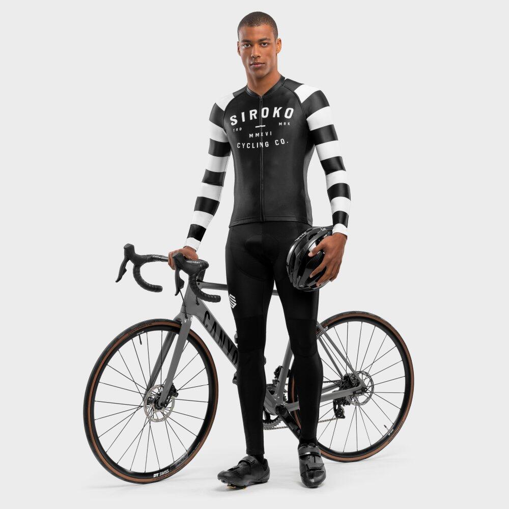 Men's long-sleeved cycling jersey M2 Summit Black