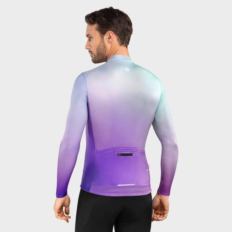 Maillot de manga larga hombre ciclismo M2 Atlas SIROKO Violeta