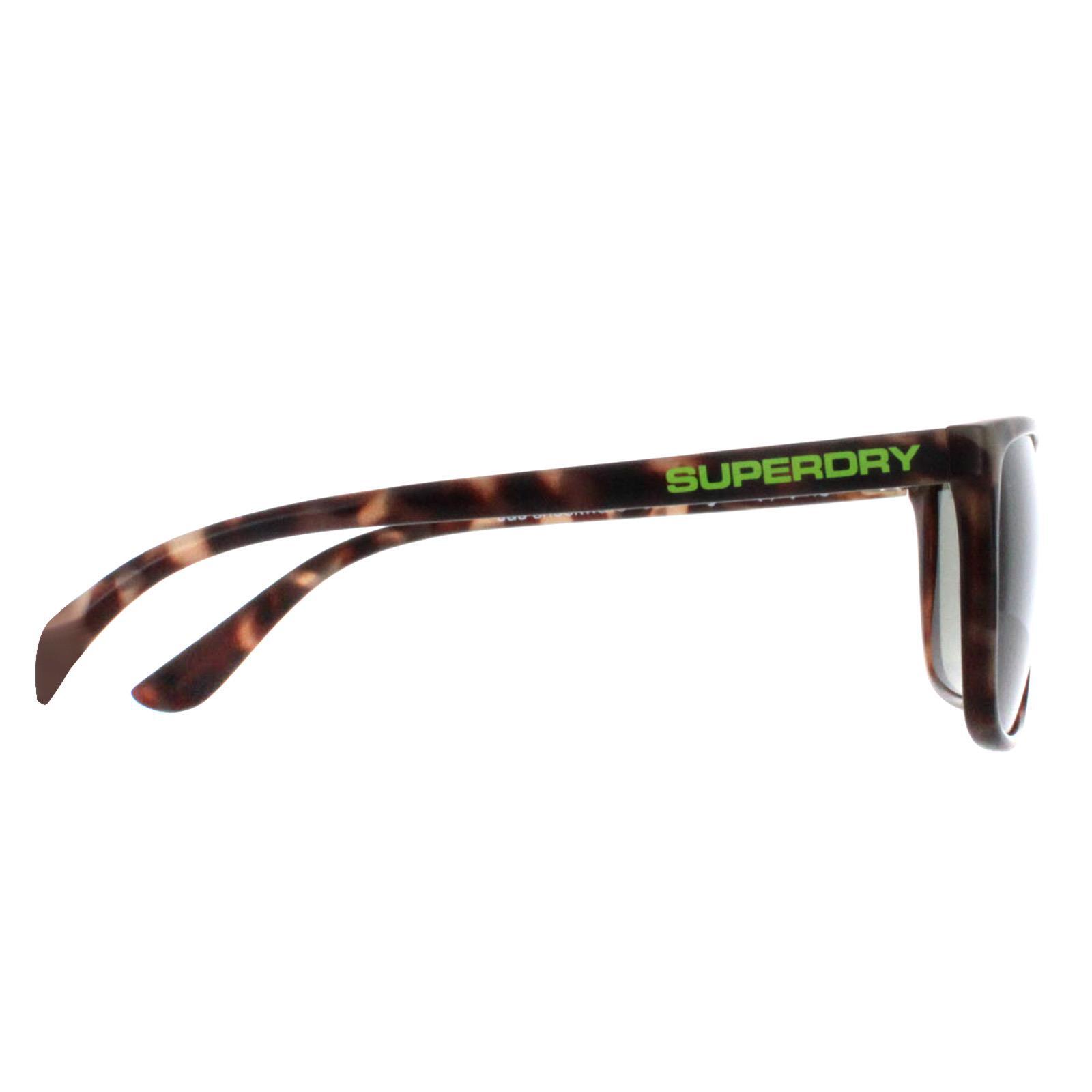 Superdry Rectangle Mens Satin Spotted Havana Green Shockwave 4/4