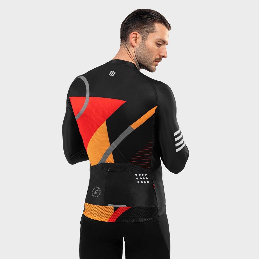 Men's long-sleeved cycling jersey M2 Arizona Black