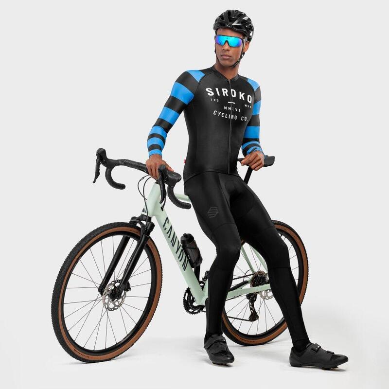 Herren Radsport langärmeliges radtrikot für M2 Legend SIROKO Schwarz