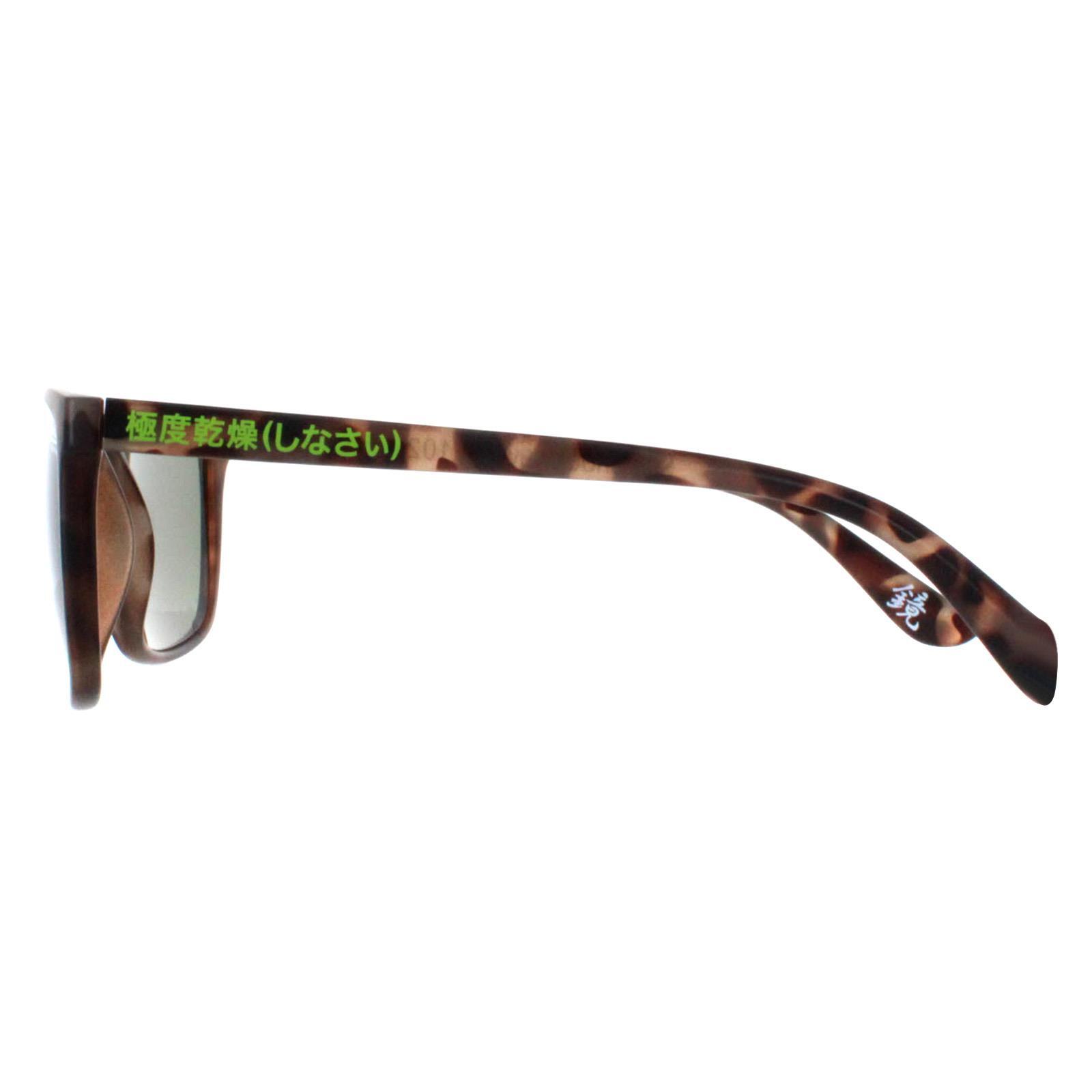 Superdry Rectangle Mens Satin Spotted Havana Green Shockwave 3/4