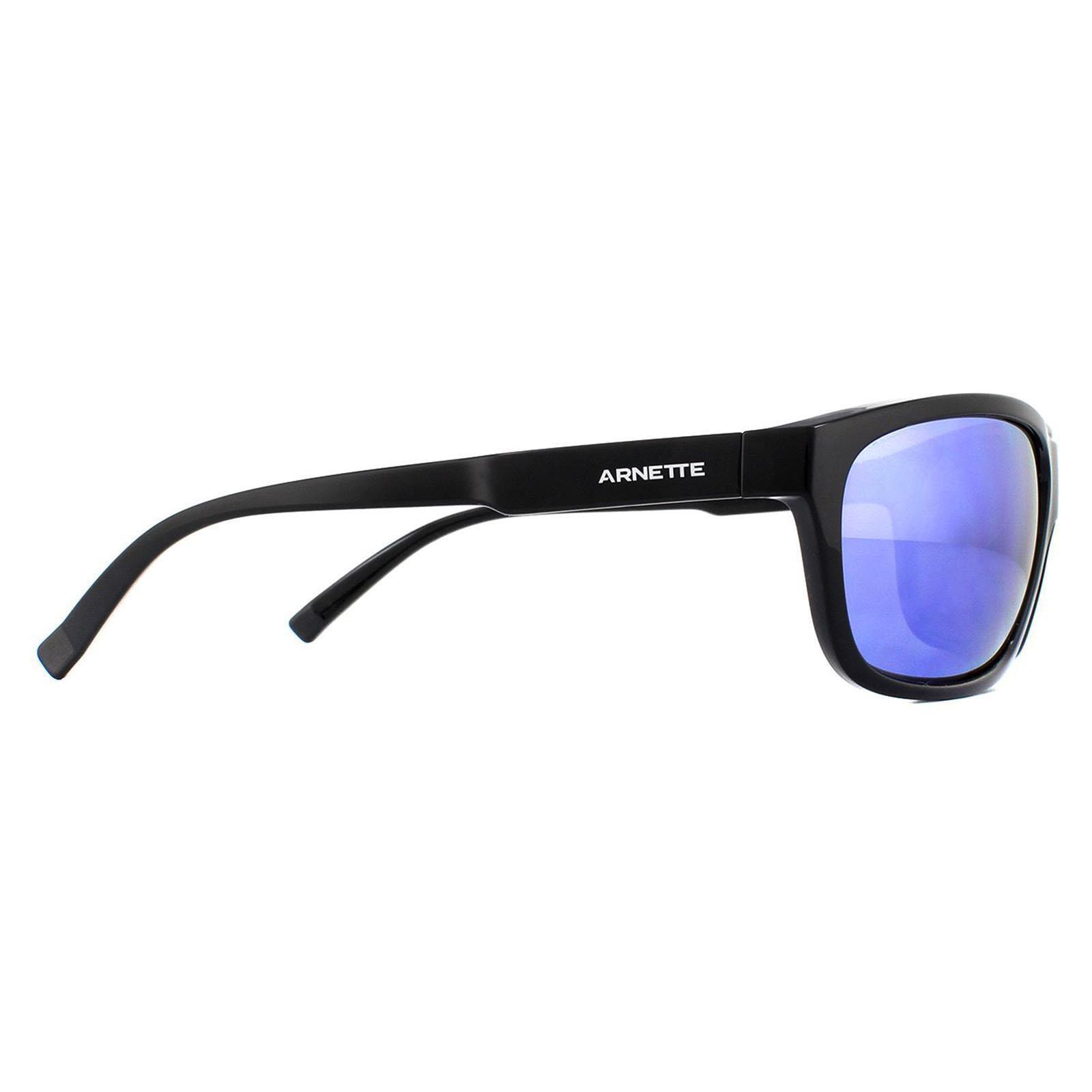 Arnette Wrap Mens Black Dark Grey Mirror Water Polarized Sunglasses 4/4
