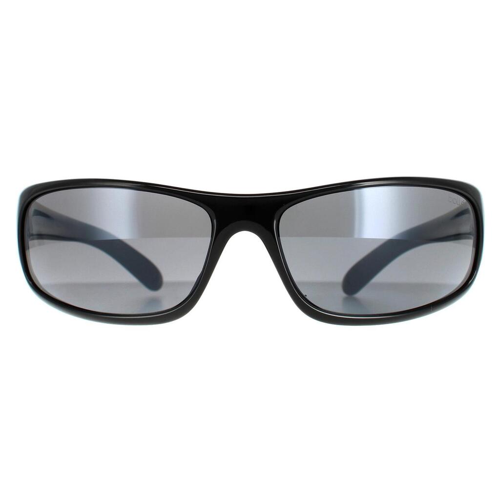Bolle Wrap Unisex Shiny Black TNS Grey Sunglasses