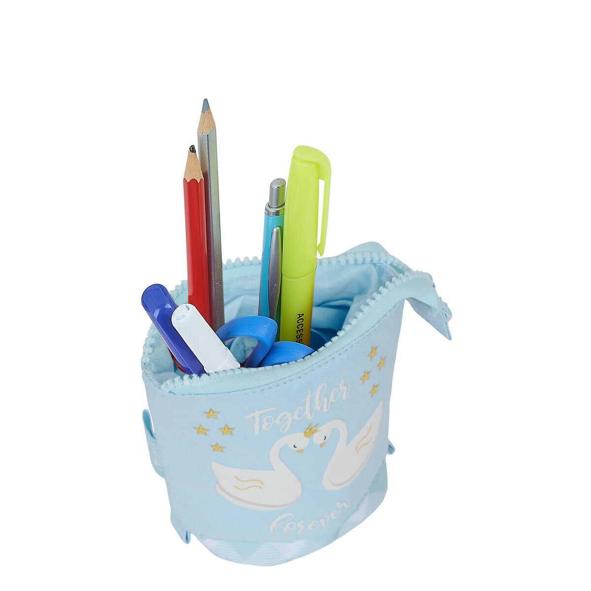 Estuche Cubilete Glow Lab Cisnes 4/5