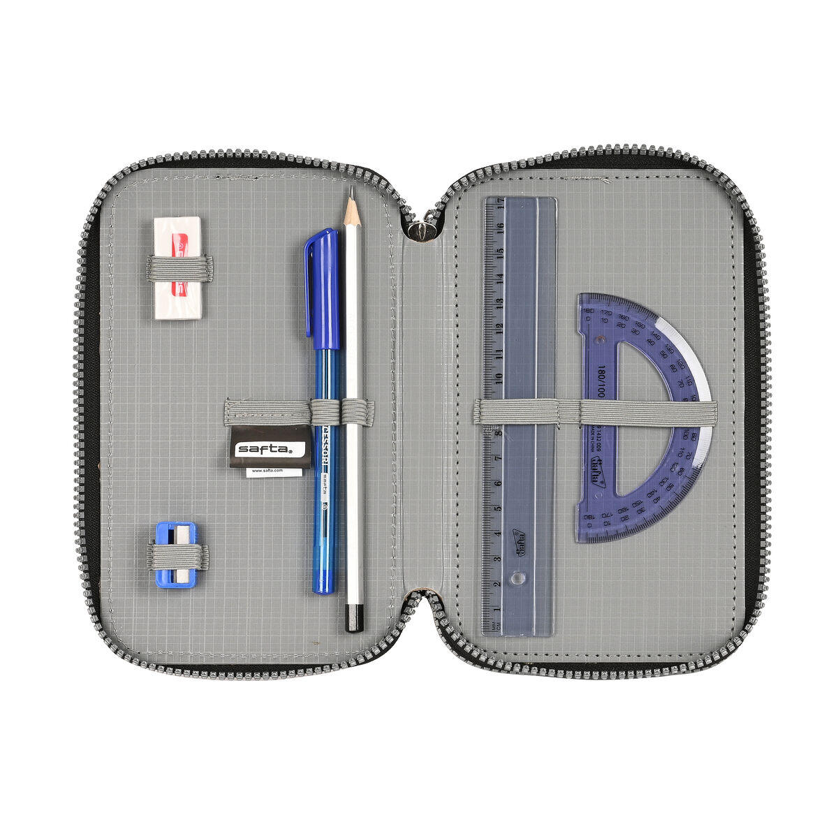 Estuche Escolar con Accesorios Safta Stone 4/5