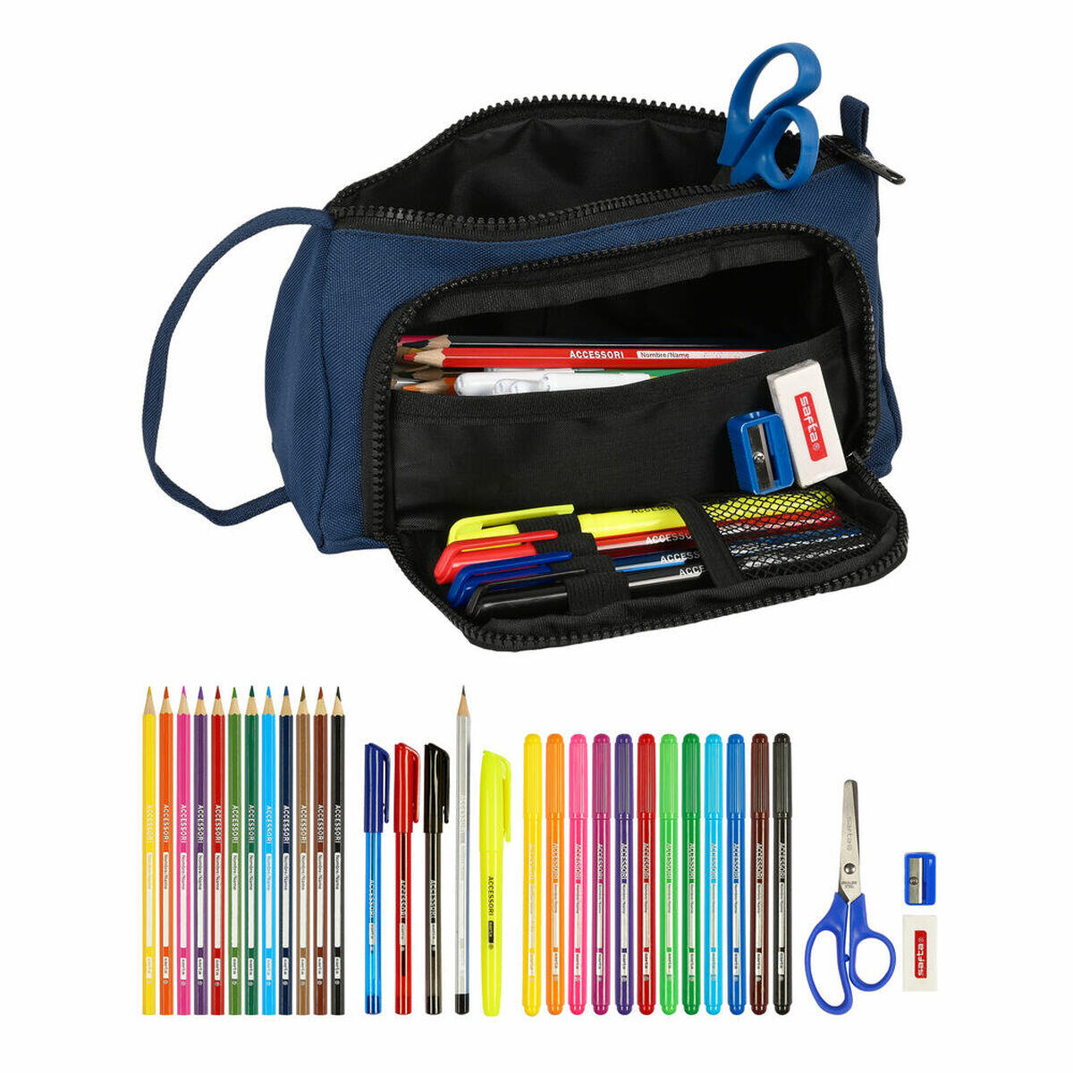 Estuche Escolar con Accesorios BlackFit8 Urban 2/4